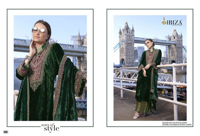 Delhi 6 Dobara By Ibiza Viscose Velvet Embroidery Salwar Kameez Suppliers In India